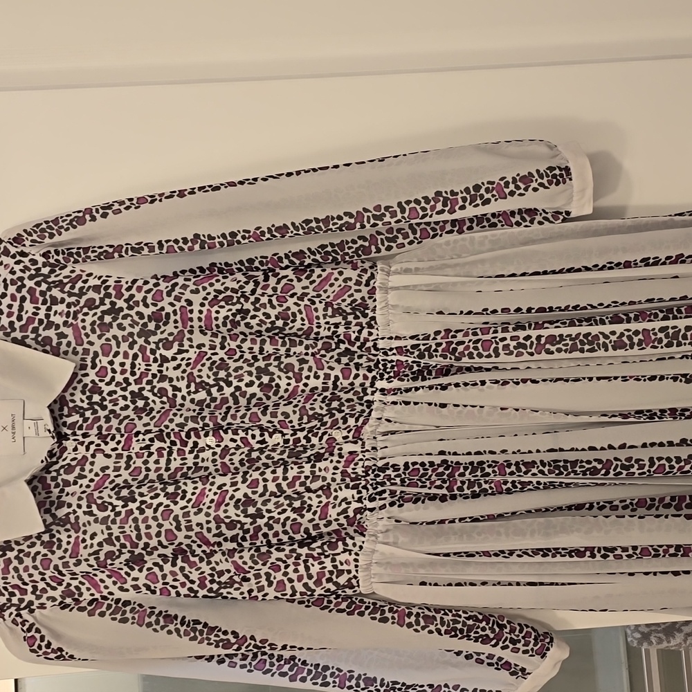 Lane Bryant Chic Long Sleeve Striped Dress - Picture 4 of 6